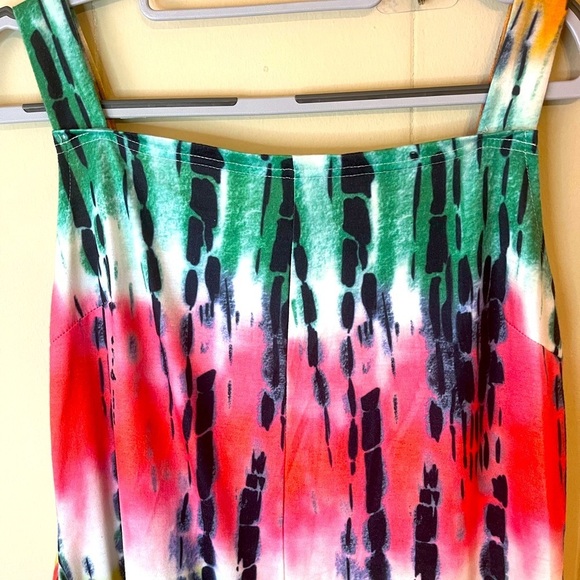 Women vibrant Colorful Jumpsuit. Size XL. Reminds you of the Jungle. - Picture 9 of 14